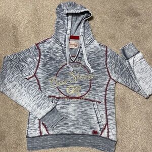 Premium 51 Grey Burnout Camp Sherman Oregon Pullover Sweatshirt Size S